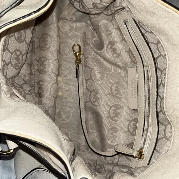 Michael Kors Cream Satchel with Gold Accents - Picture 5 of 5